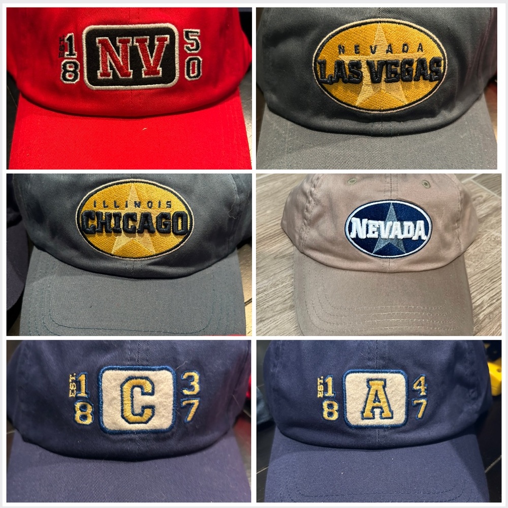 City baseball hats